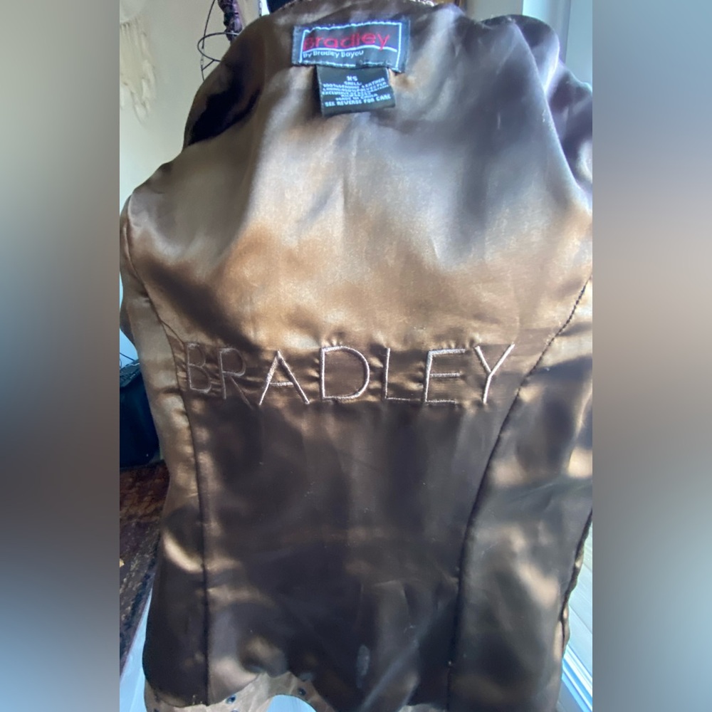 Vintage Bradley Bayou Brown Nubuck Leather Jacket-Women’s XS - Picture 8 of 10